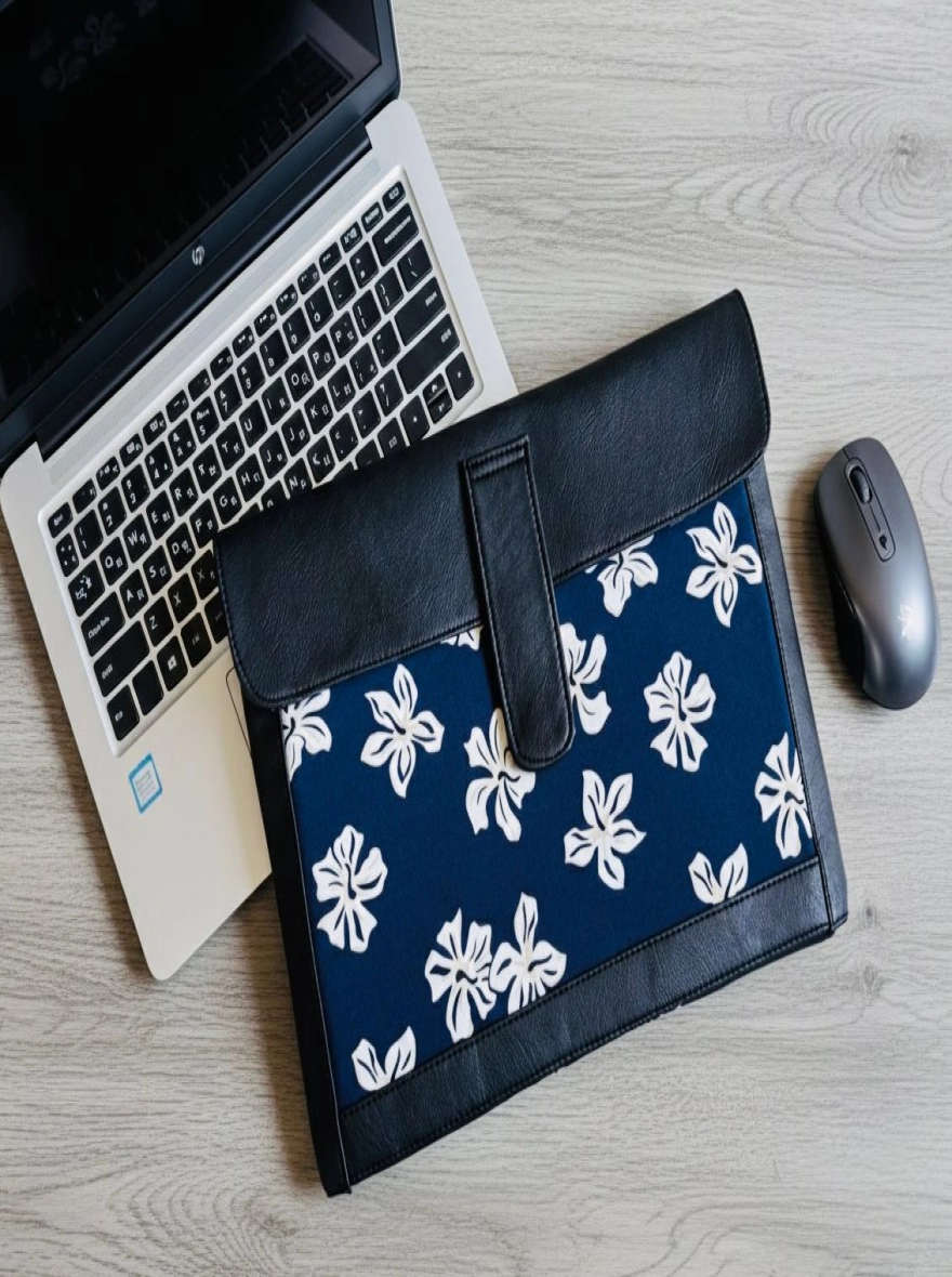 Midnight Bloom Floral Laptop Sleeve