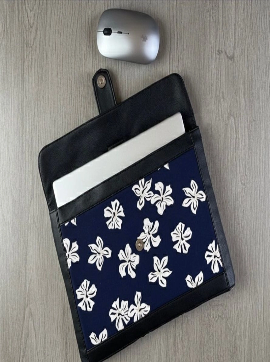 Midnight Bloom Floral Laptop Sleeve