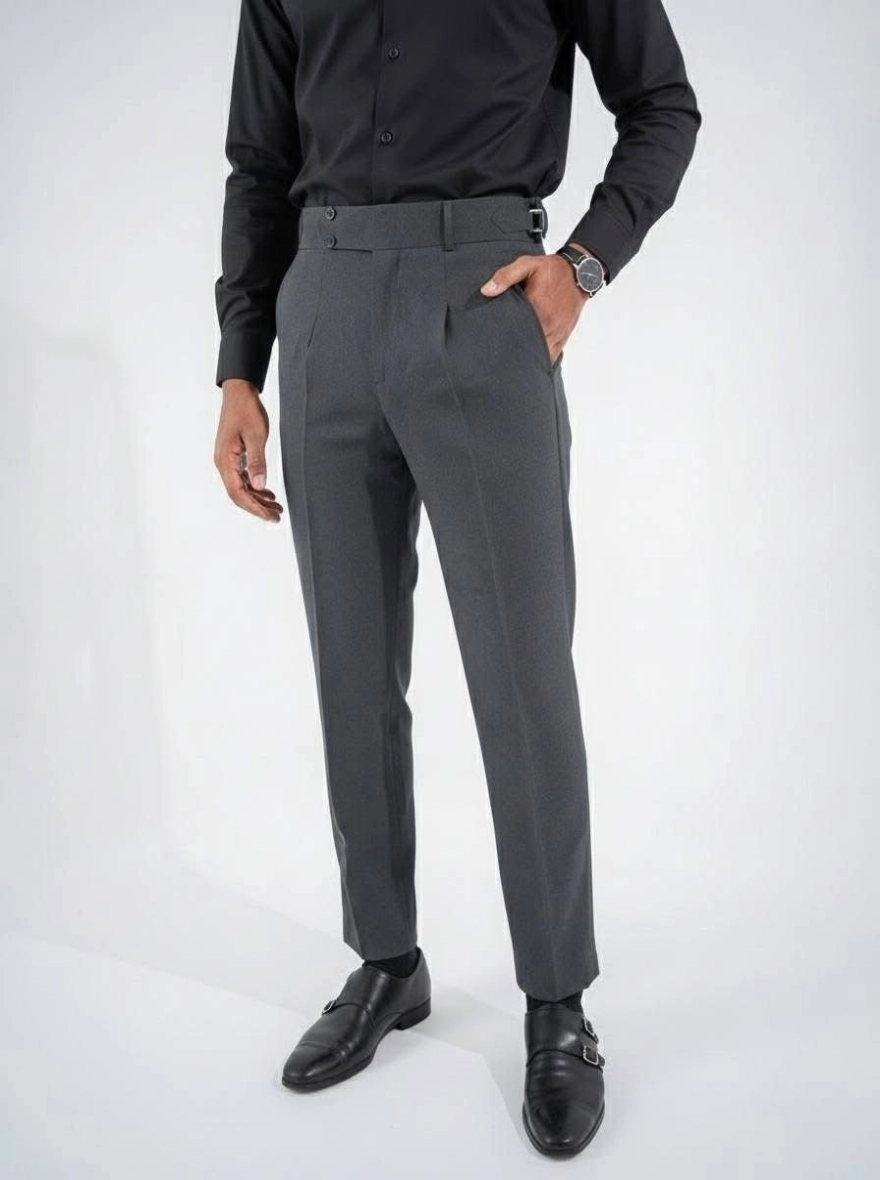 Midnight Charcoal Gurkha Trousers