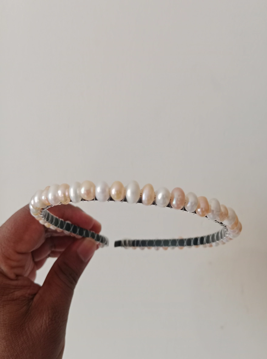 Original pearl Hair Band  Adjustable 