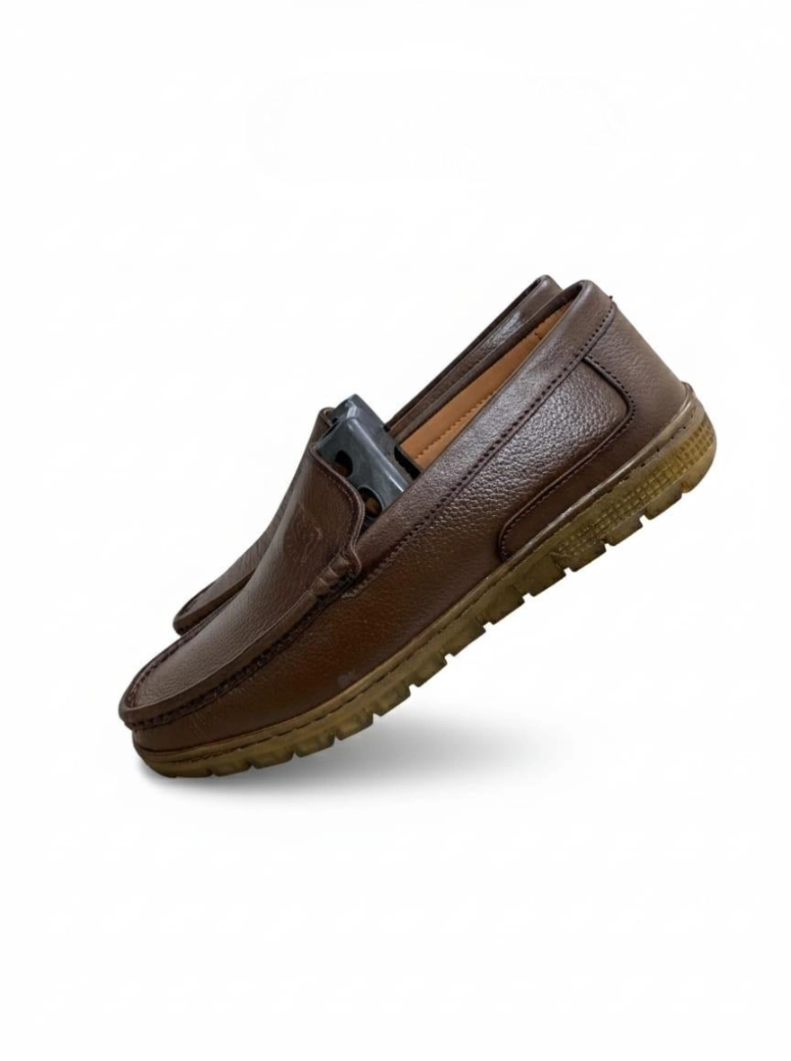 Premium Genuine Leather Loafers for Men - Brown