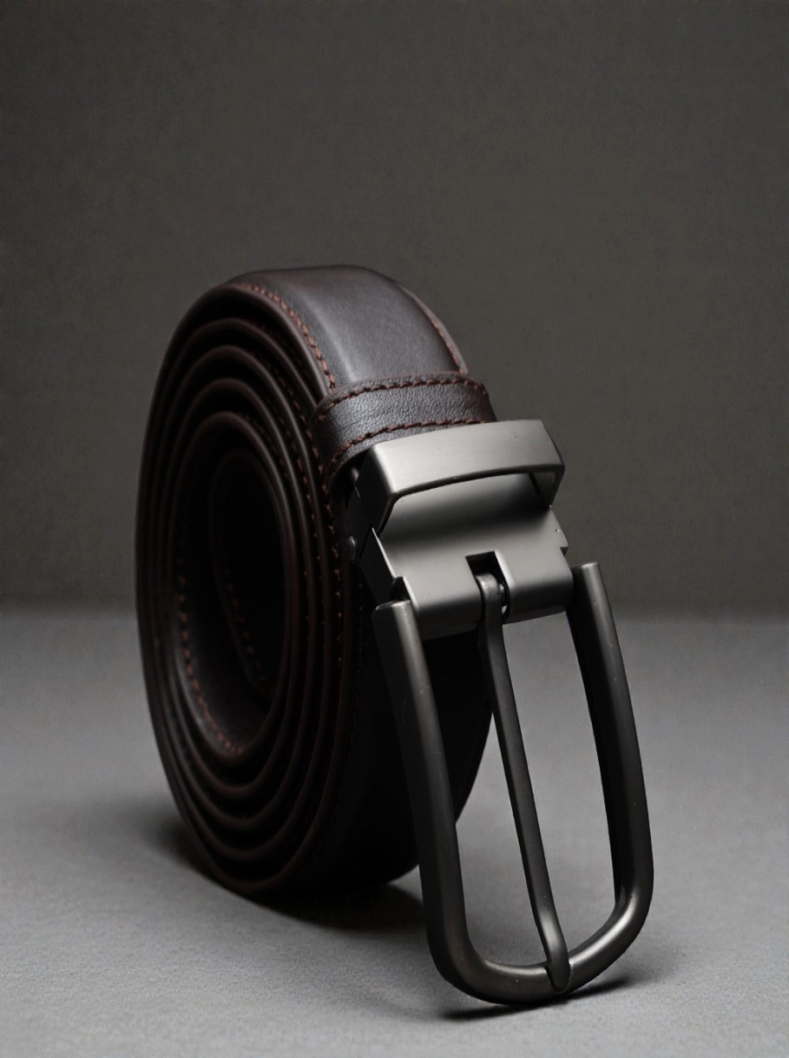 Zays Handcrafted Genuine Leather Belt for Men – Premium Quality, Adjustable, Stylish Chocolate