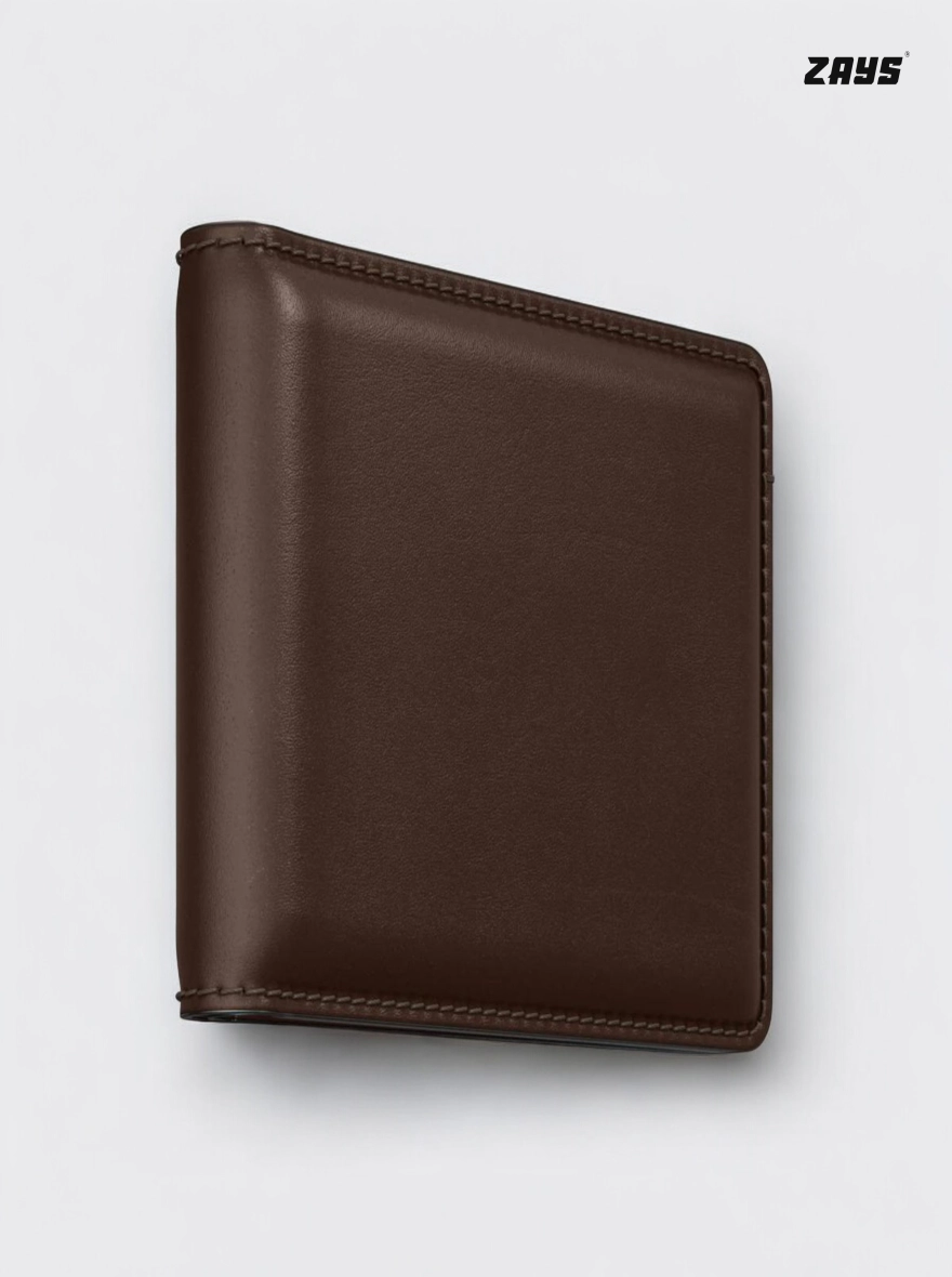 Zays Handcrafted Premium Leather Bifold Short Wallet