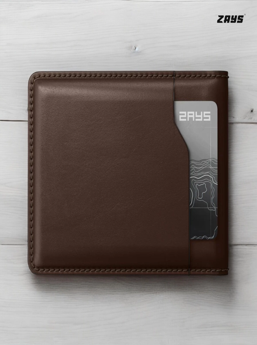 Zays Handcrafted Premium Leather Bifold Short Wallet