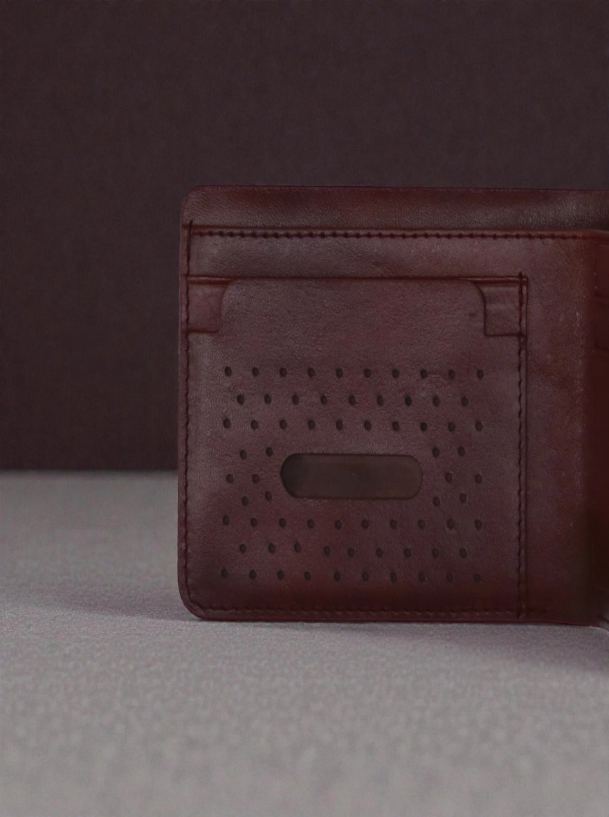 Zays Handcrafted Premium Leather Bifold Short Wallet Bottle Green - Black -Chocolate