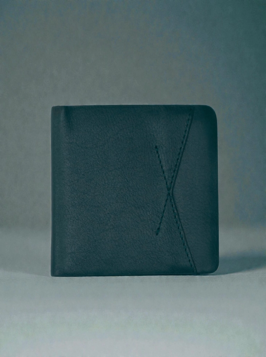 Zays Handcrafted Premium Leather Bifold Short Wallet Bottle Green - Black -Chocolate