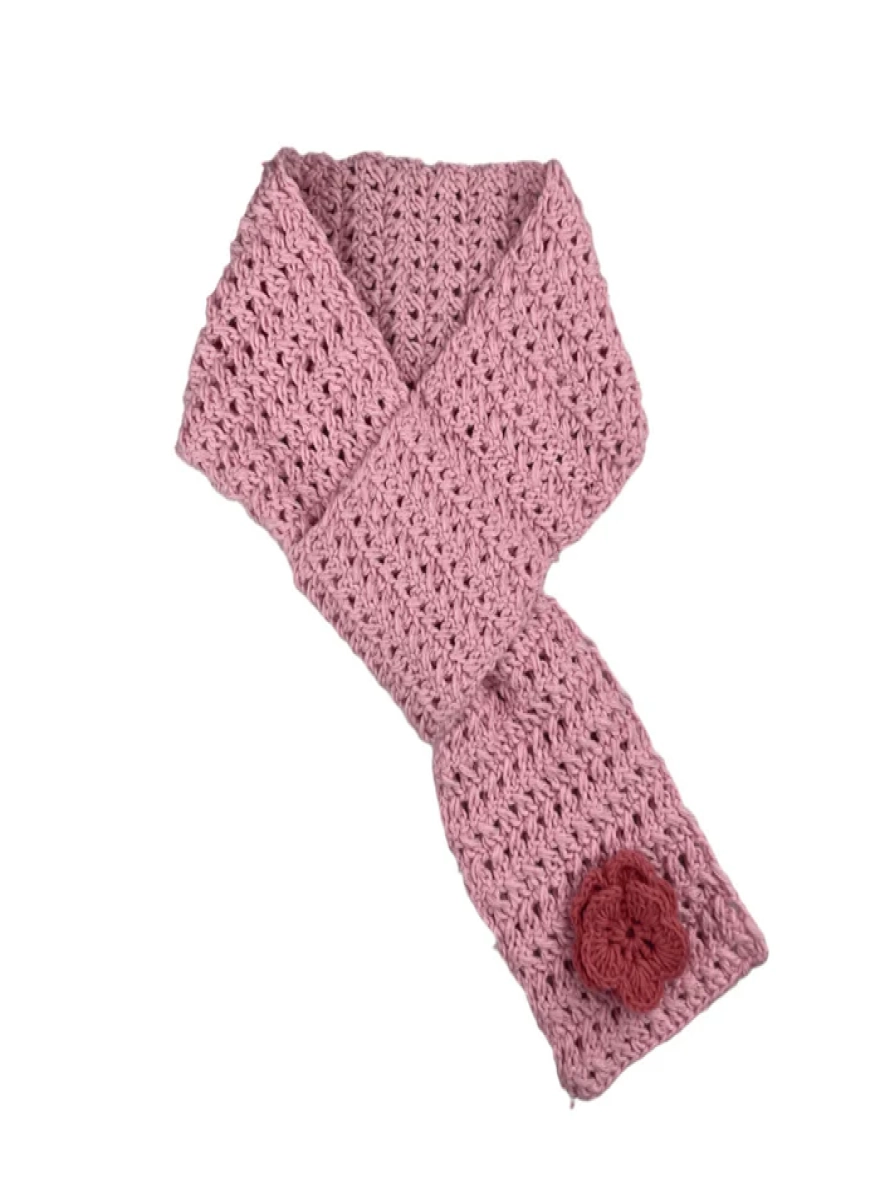 WOOLEN ROSE MUFLER