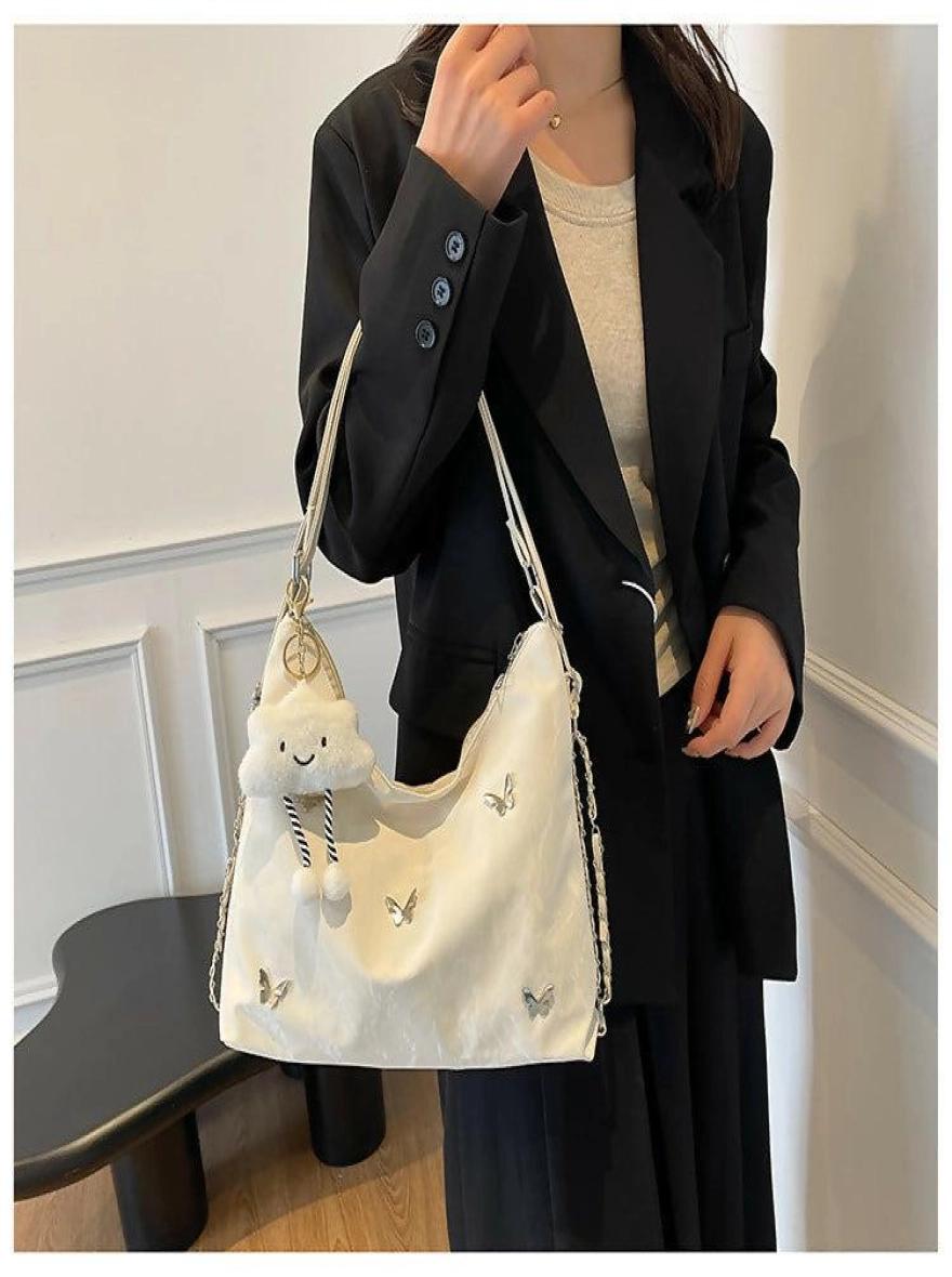 Multiposition Fashion Tote Bag with Cloud Charm for Girls