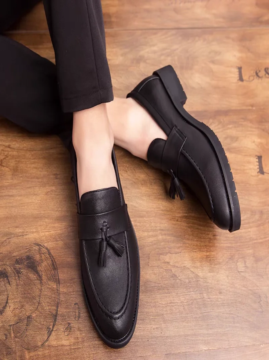 Men's Premium Full Grain Leather Tassel Loafers
