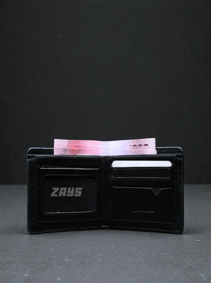 Zays Handcrafted Crocodile Embossed Premium Leather Bifold Wallet