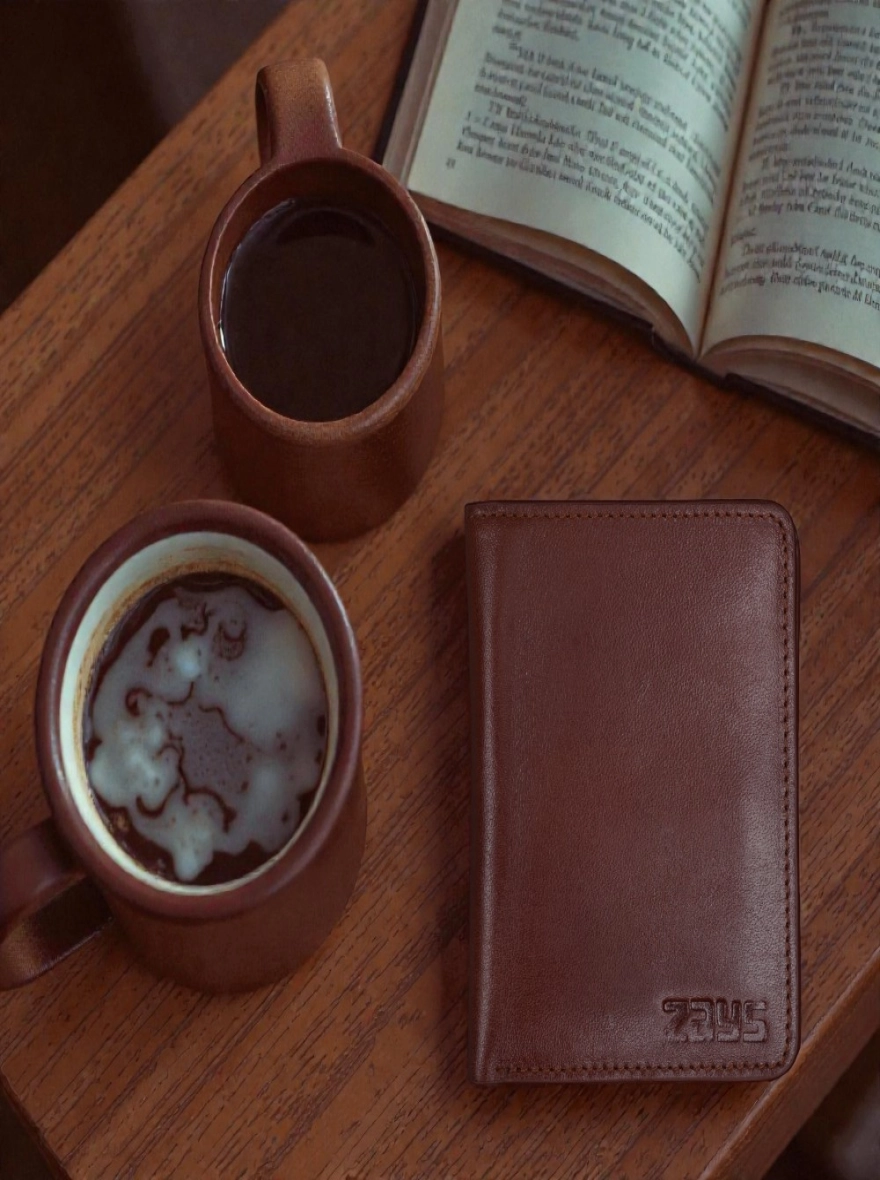 Zays Handcrafted Premium Oil Pull Up Leather Bifold Wallet