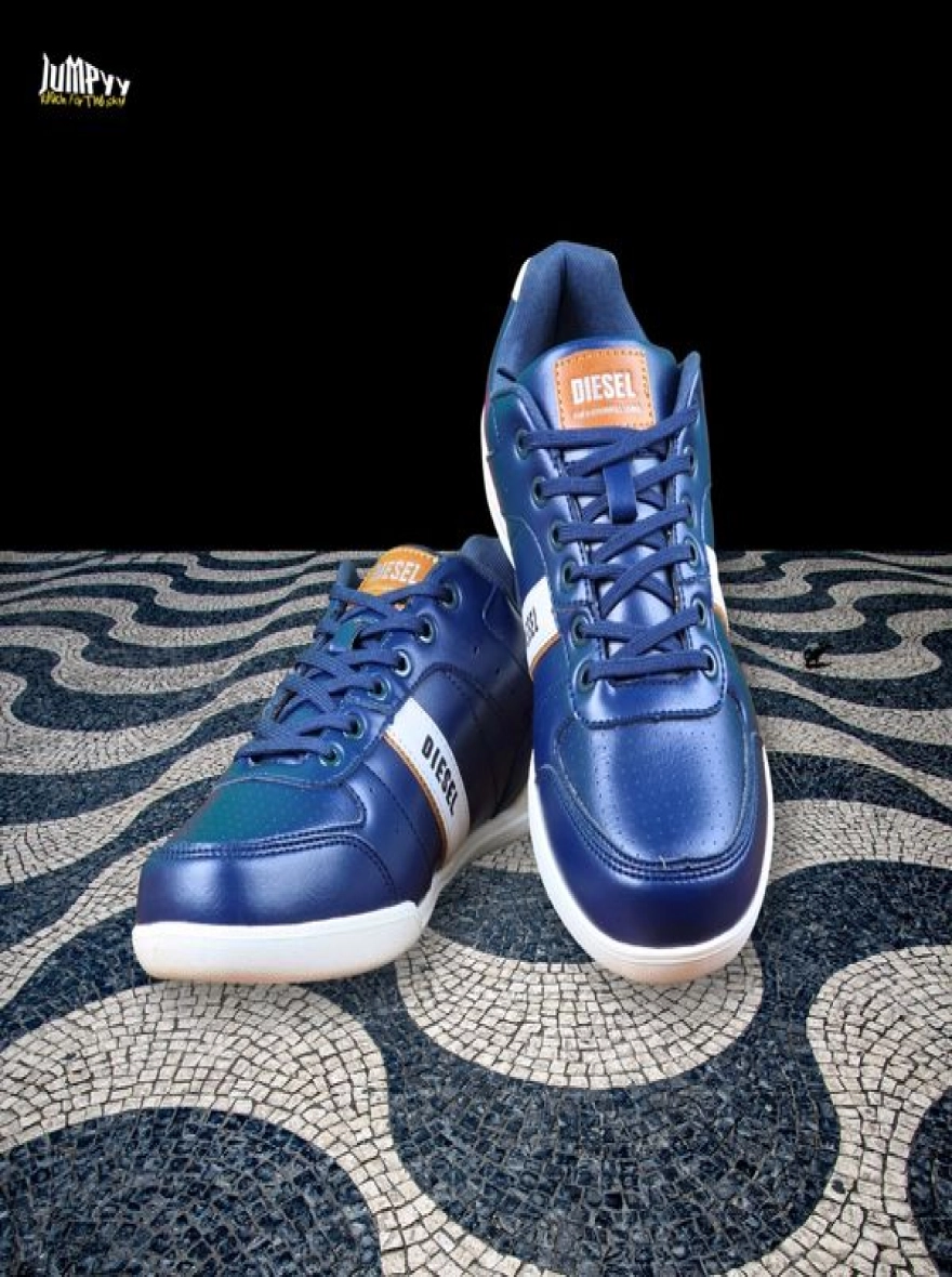 Azure Kick | Navy Blue Diesel Sneaker