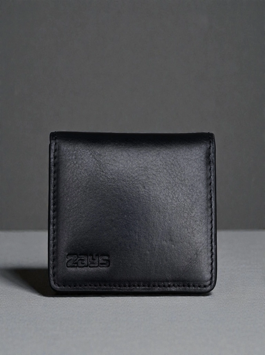 Zays Premium Eco-Friendly Leather Magnetic Card Holder Mini Wallet