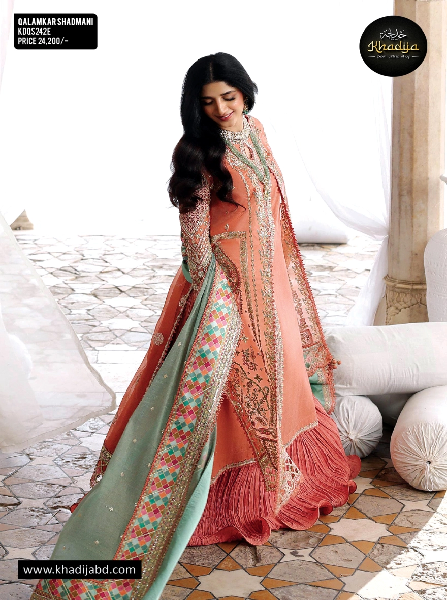 Qalamkar Shadmani Formals Wedding-Unstitched