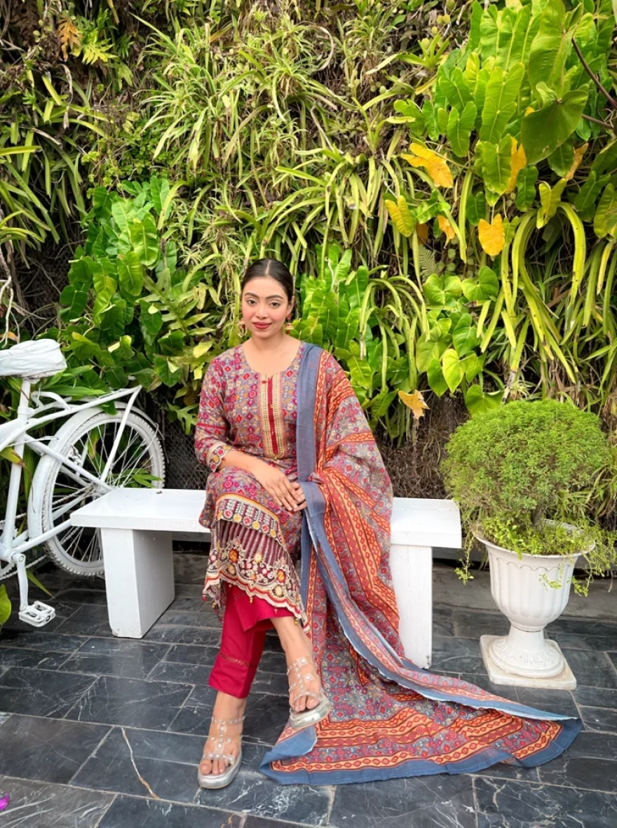 Boutique Cotton 3-Piece Salwar Kameez