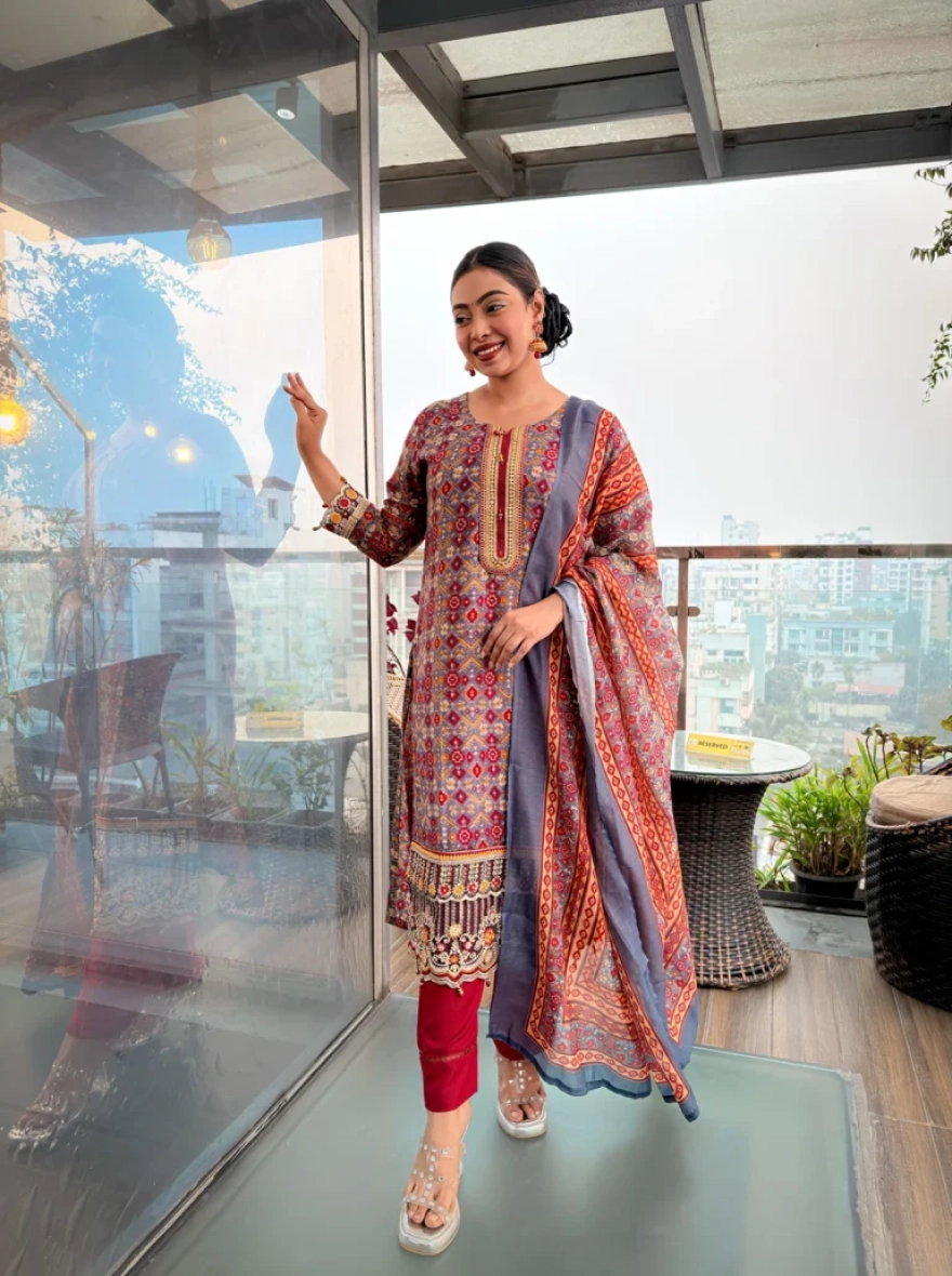 Boutique Cotton 3-Piece Salwar Kameez