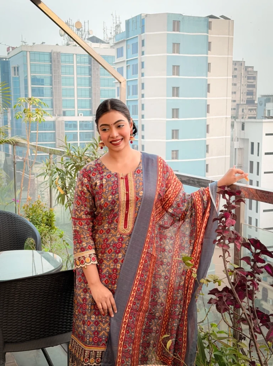 Boutique Cotton 3-Piece Salwar Kameez