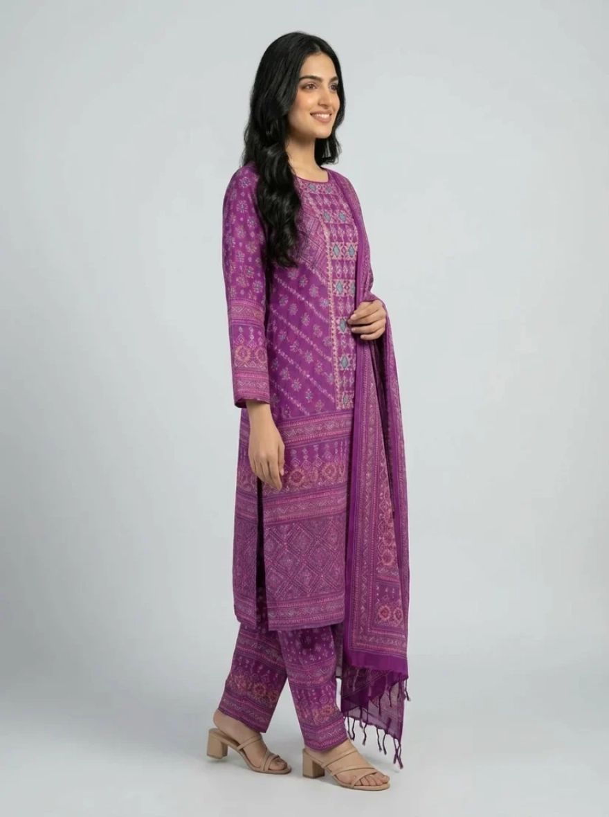 Premium Boutique Cotton 3-Piece Salwar Kameez - R-002B