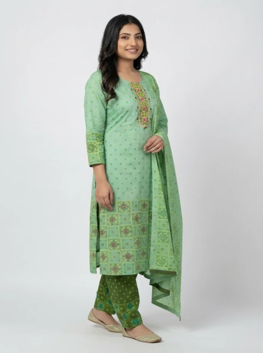 Premium Boutique Cotton 3-Piece Salwar Kameez - R-004B