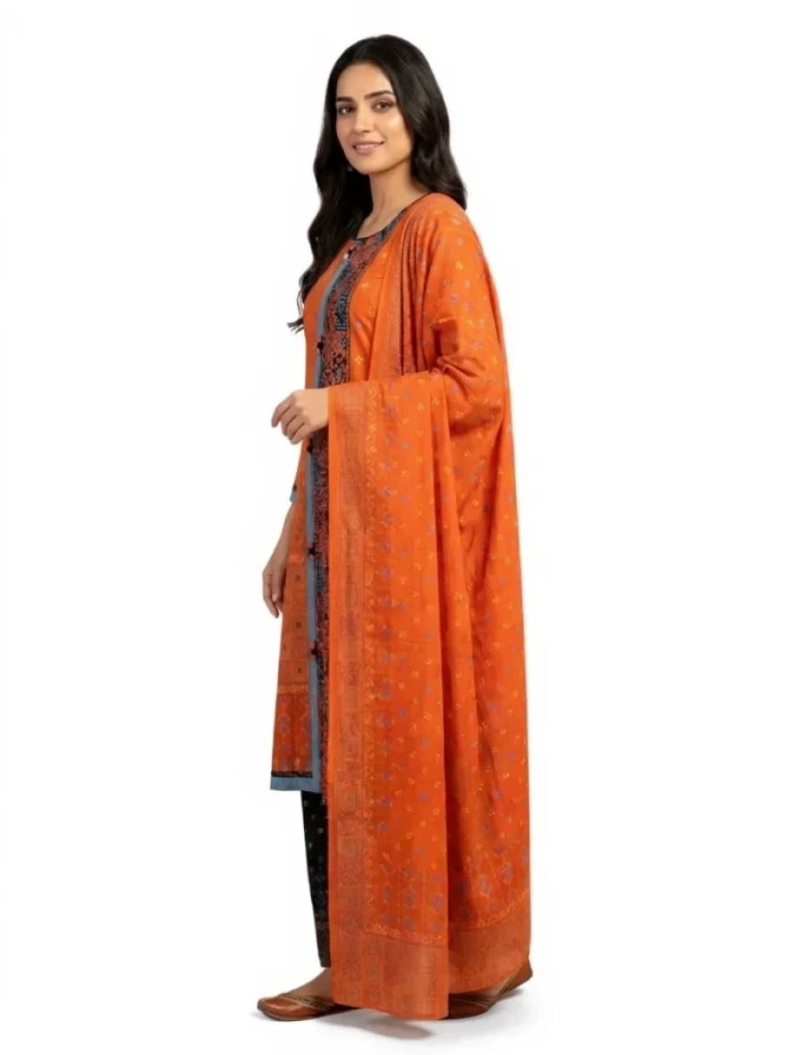 Premium Boutique Cotton 3-Piece Salwar Kameez - R-006B