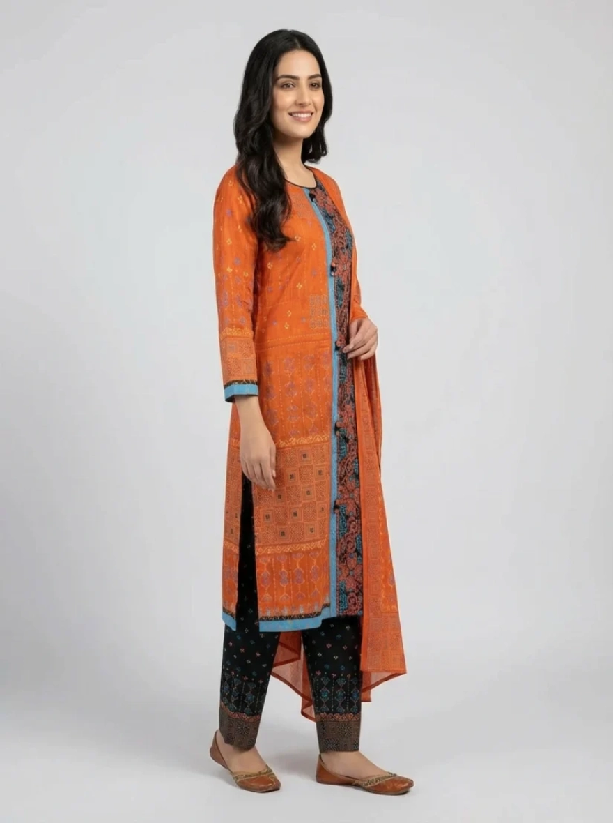 Premium Boutique Cotton 3-Piece Salwar Kameez - R-006B