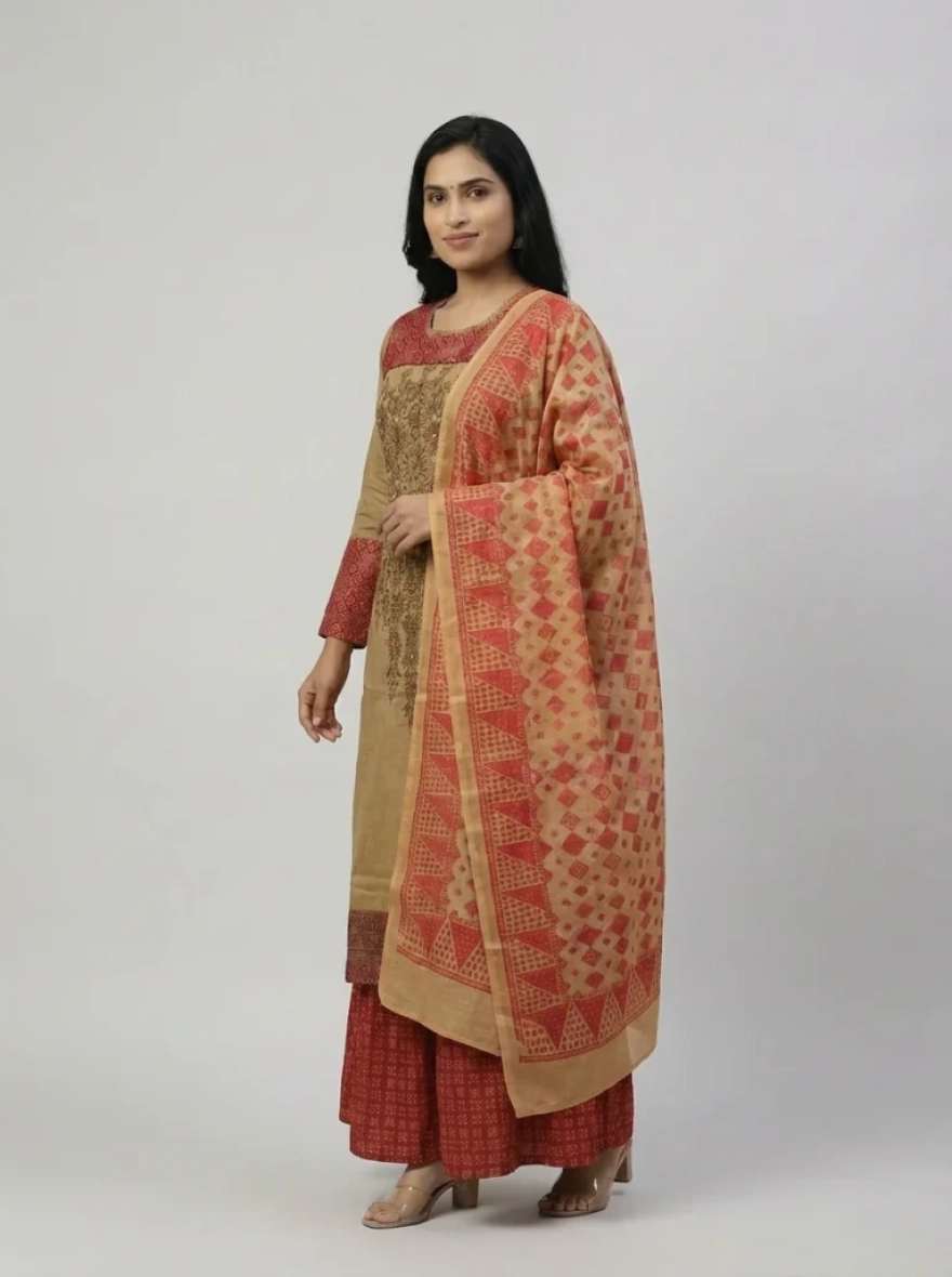 Premium Boutique Cotton 3-Piece Salwar Kameez - R-008B