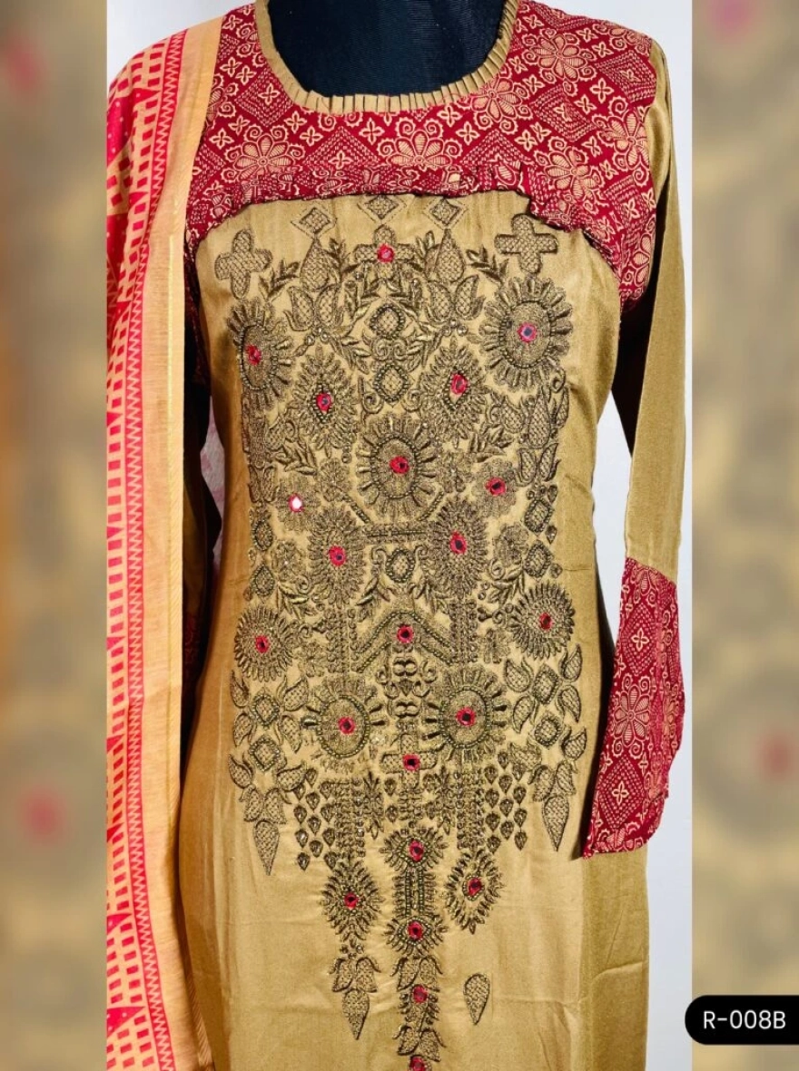 Premium Boutique Cotton 3-Piece Salwar Kameez - R-008B