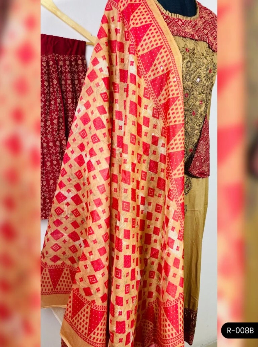 Premium Boutique Cotton 3-Piece Salwar Kameez - R-008B