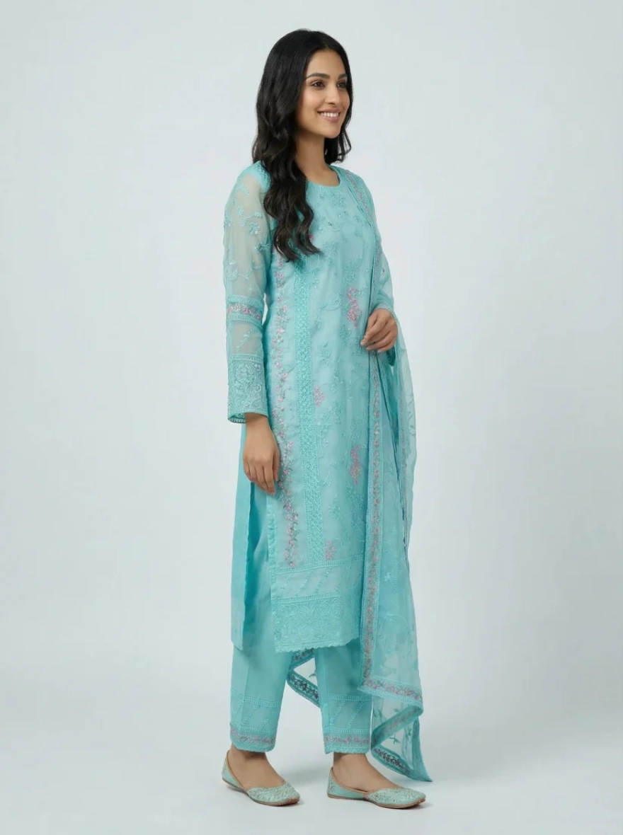 Premium Boutique Cotton 3-Piece Salwar Kameez - R-009B