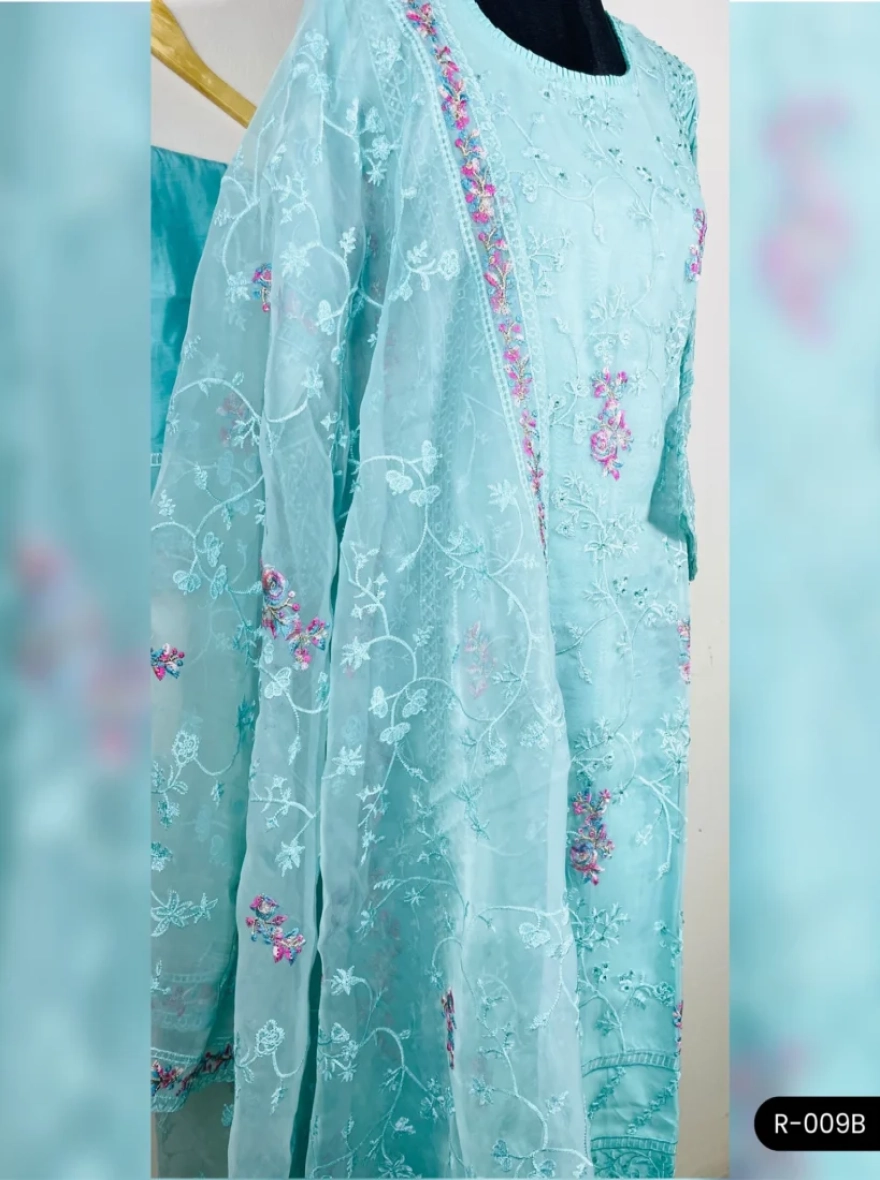 Premium Boutique Cotton 3-Piece Salwar Kameez - R-009B