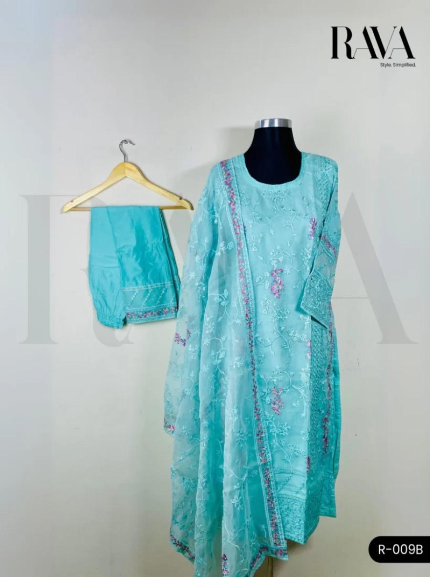 Premium Boutique Cotton 3-Piece Salwar Kameez - R-009B