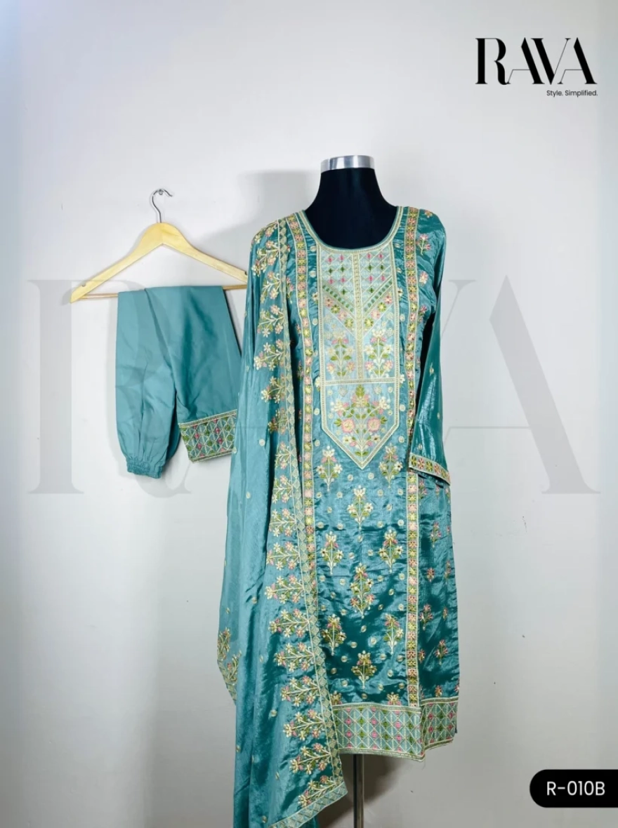 Premium Boutique Cotton 3-Piece Salwar Kameez - R-010B