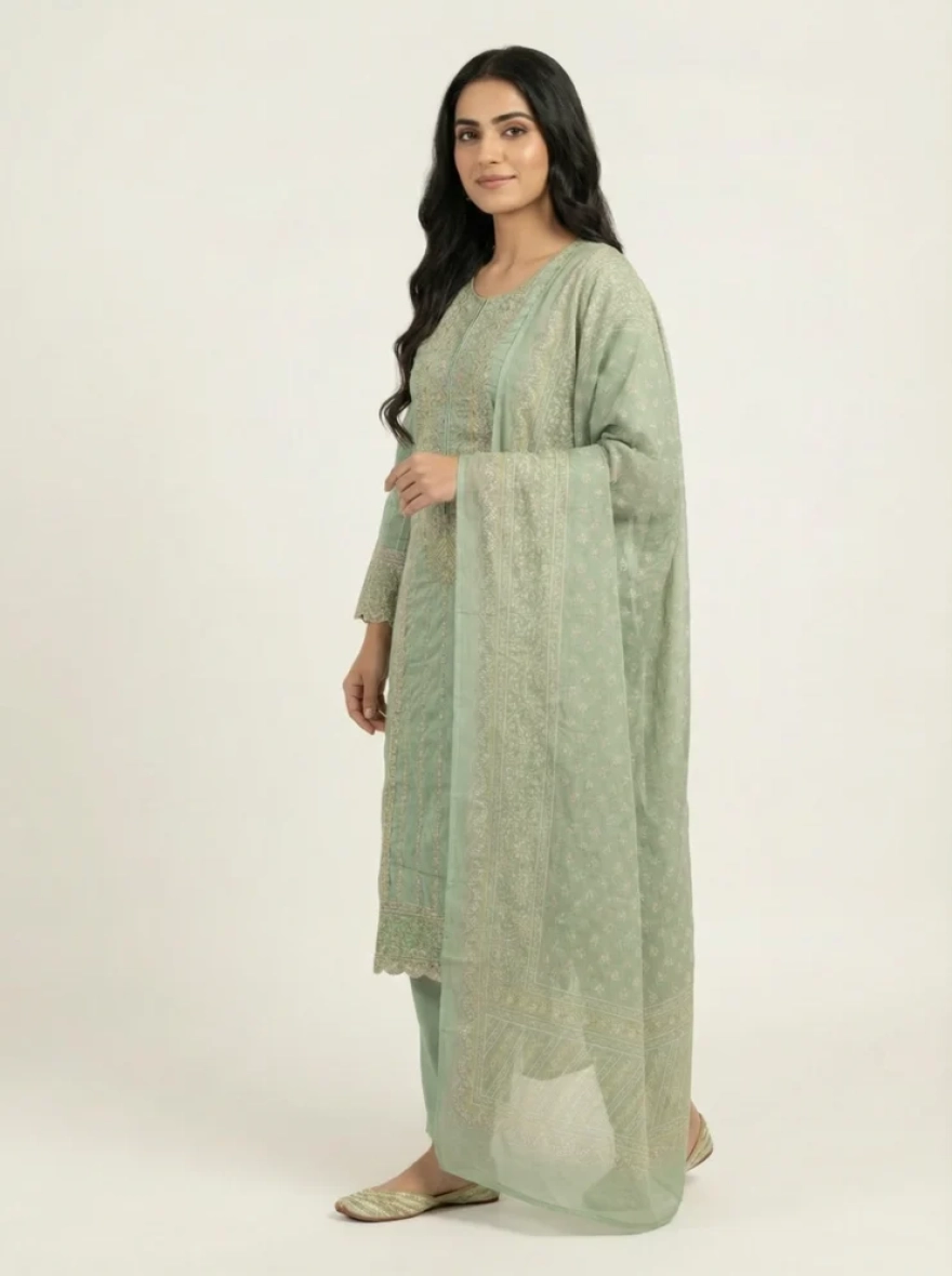 Premium Boutique Cotton 3-Piece Salwar Kameez - R-019B