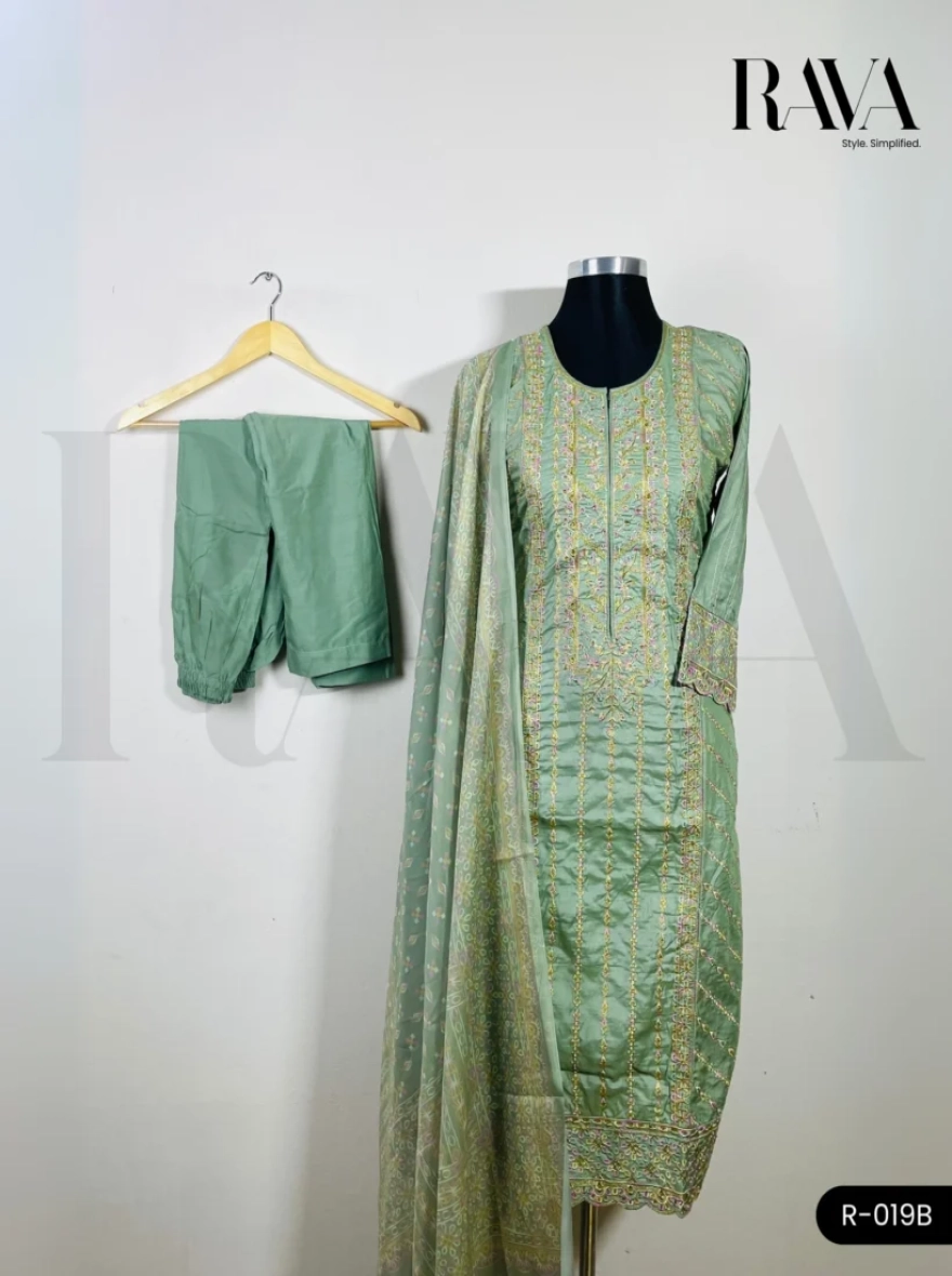 Premium Boutique Cotton 3-Piece Salwar Kameez - R-019B