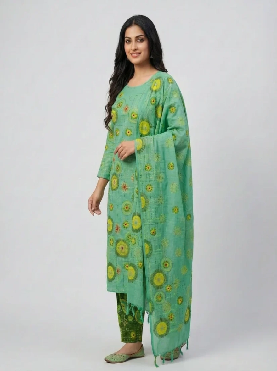 Premium Boutique Cotton 3-Piece Salwar Kameez - R-016B