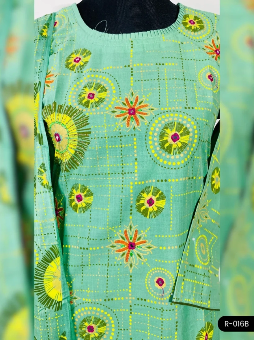 Premium Boutique Cotton 3-Piece Salwar Kameez - R-016B