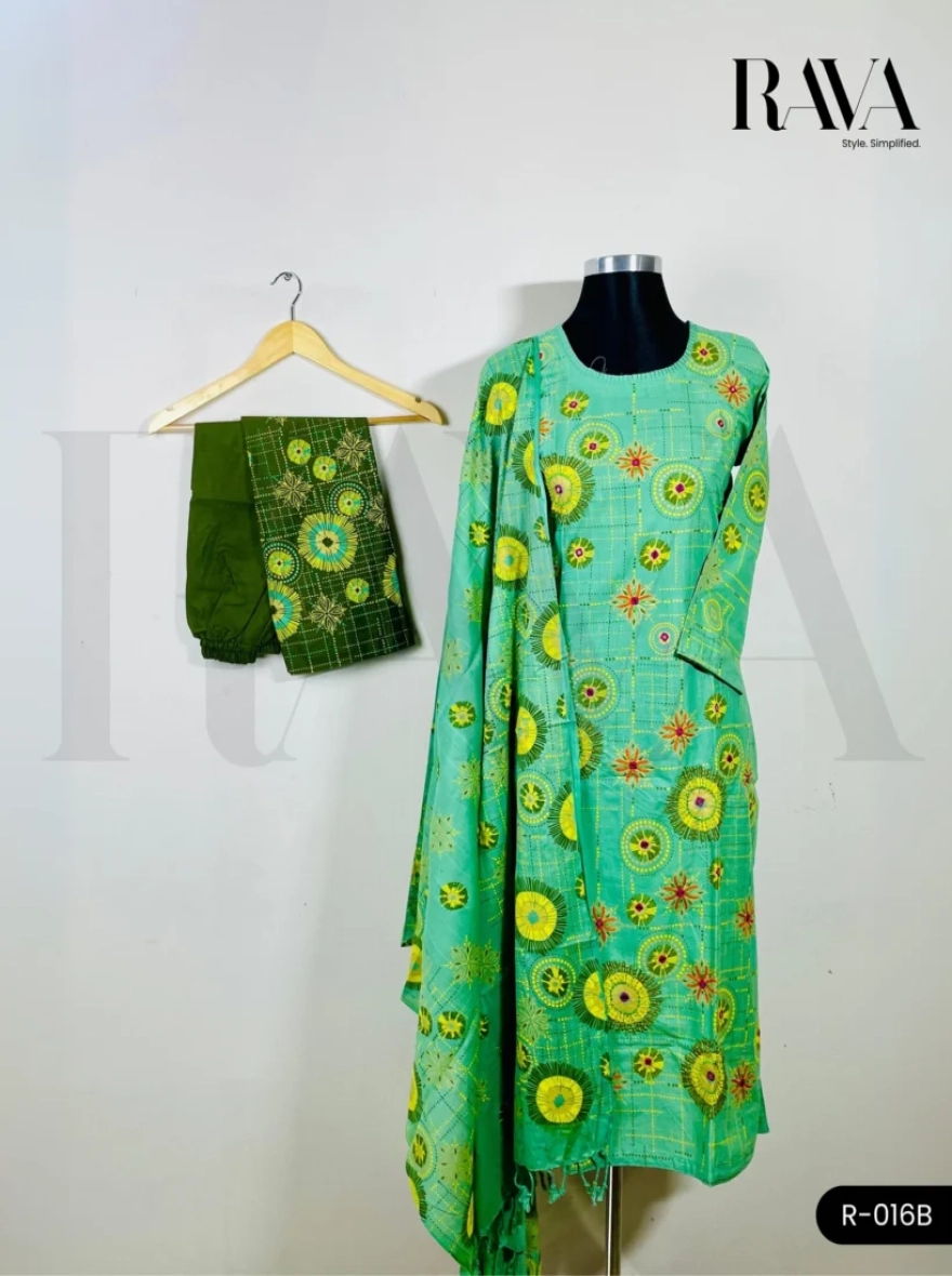 Premium Boutique Cotton 3-Piece Salwar Kameez - R-016B