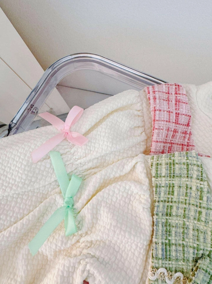 Imported Bowknot Long Sleeved Pink Baby Winter Frock - China