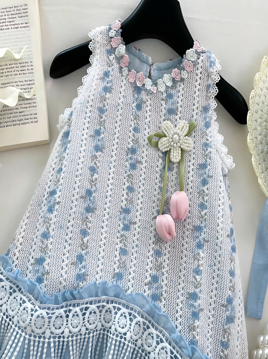 Imported China Sleeveless Bluebell Whisper Fairy Dress