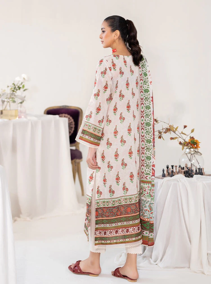 Rang E Adaa – Zari 3-Piece Unstitched Suit