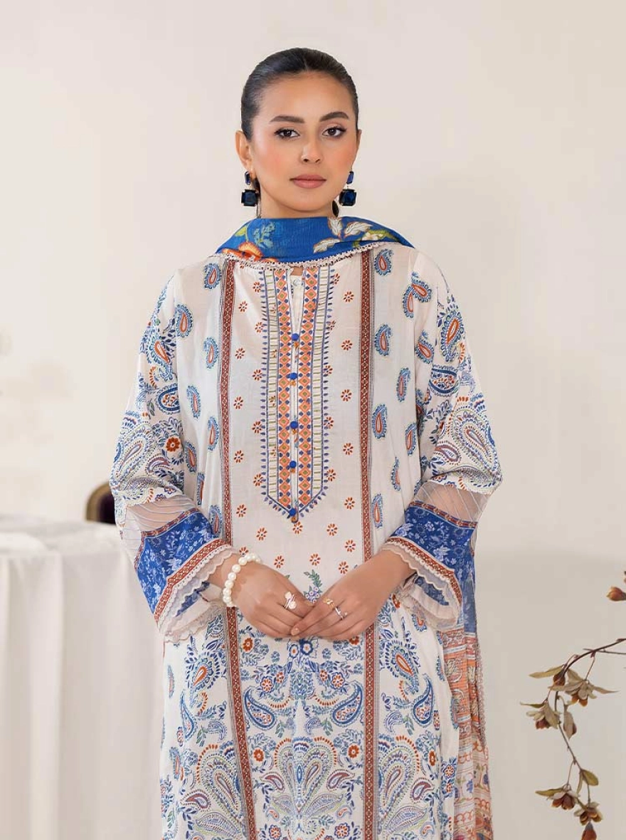 Dusty Rose Embroidered Georgette Suit