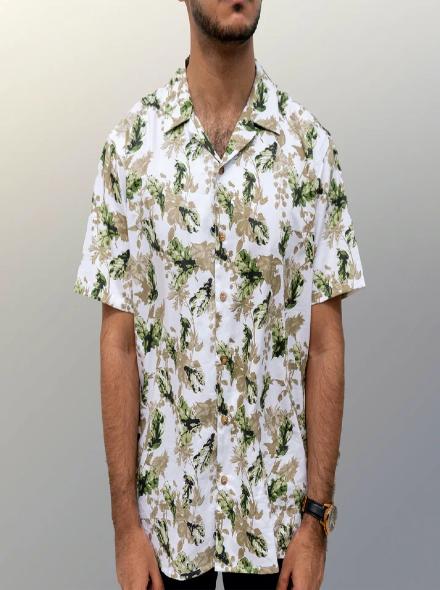 The Green Floral Print Shirt