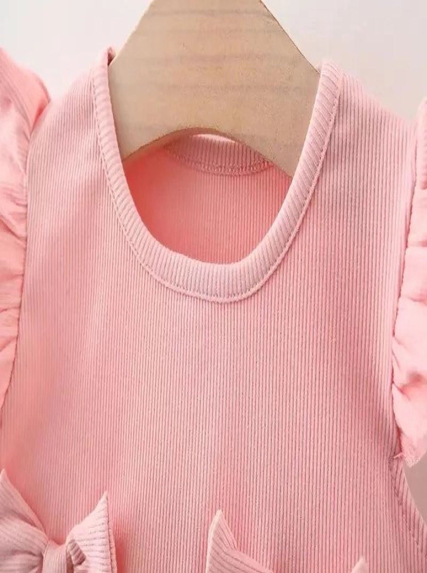 Imported Casual Cotton Soft Pink Frock (China)