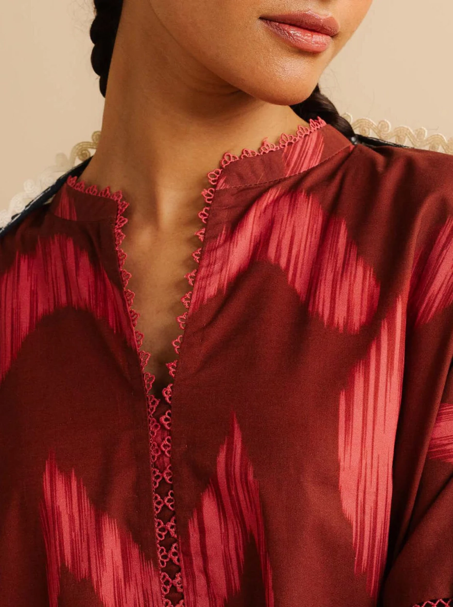 Pakistani Coco Print by Zara Shahjahan unstitched– Peach Floral Unstitched 3 Piece Suit