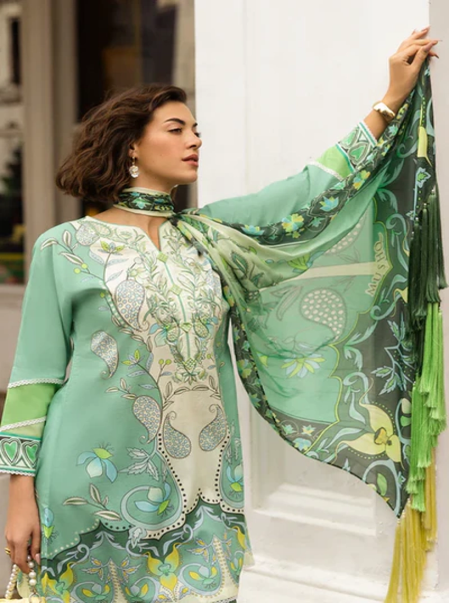 Ariela 3 Piece Printed Lawn Suit -Unstitehed 