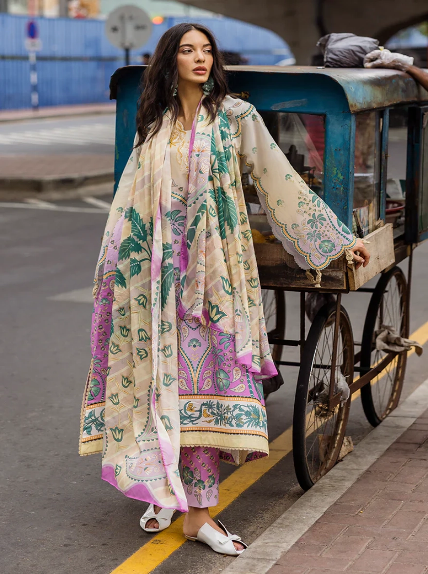 Valeria – 3 Piece Printed Lawn Suit-Unstitehed