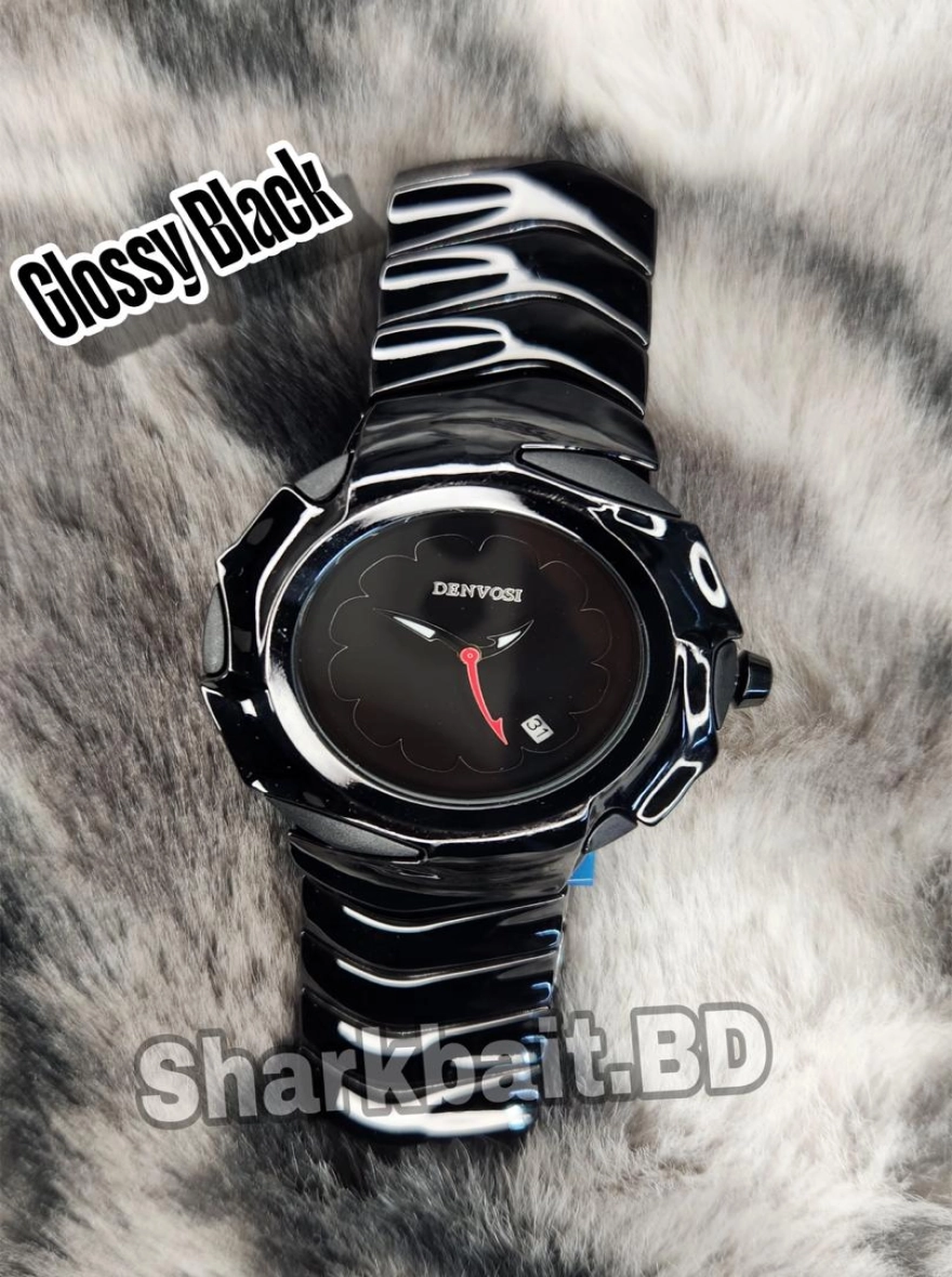 OPIUM Y2K Style Analog Wristwatch Silver Metal