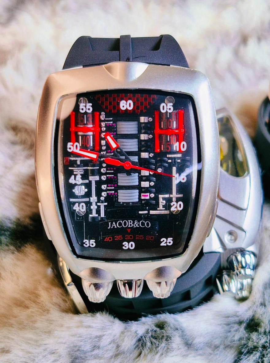Jacob & Co. Epic SF24 Rose Gold Blue Dial World Time Watch