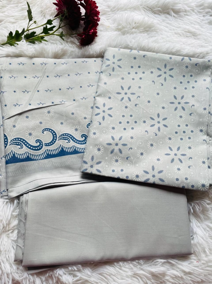 Lakhany Fabron – Digital Printed Unstitched Lawn 03-Piece Suit