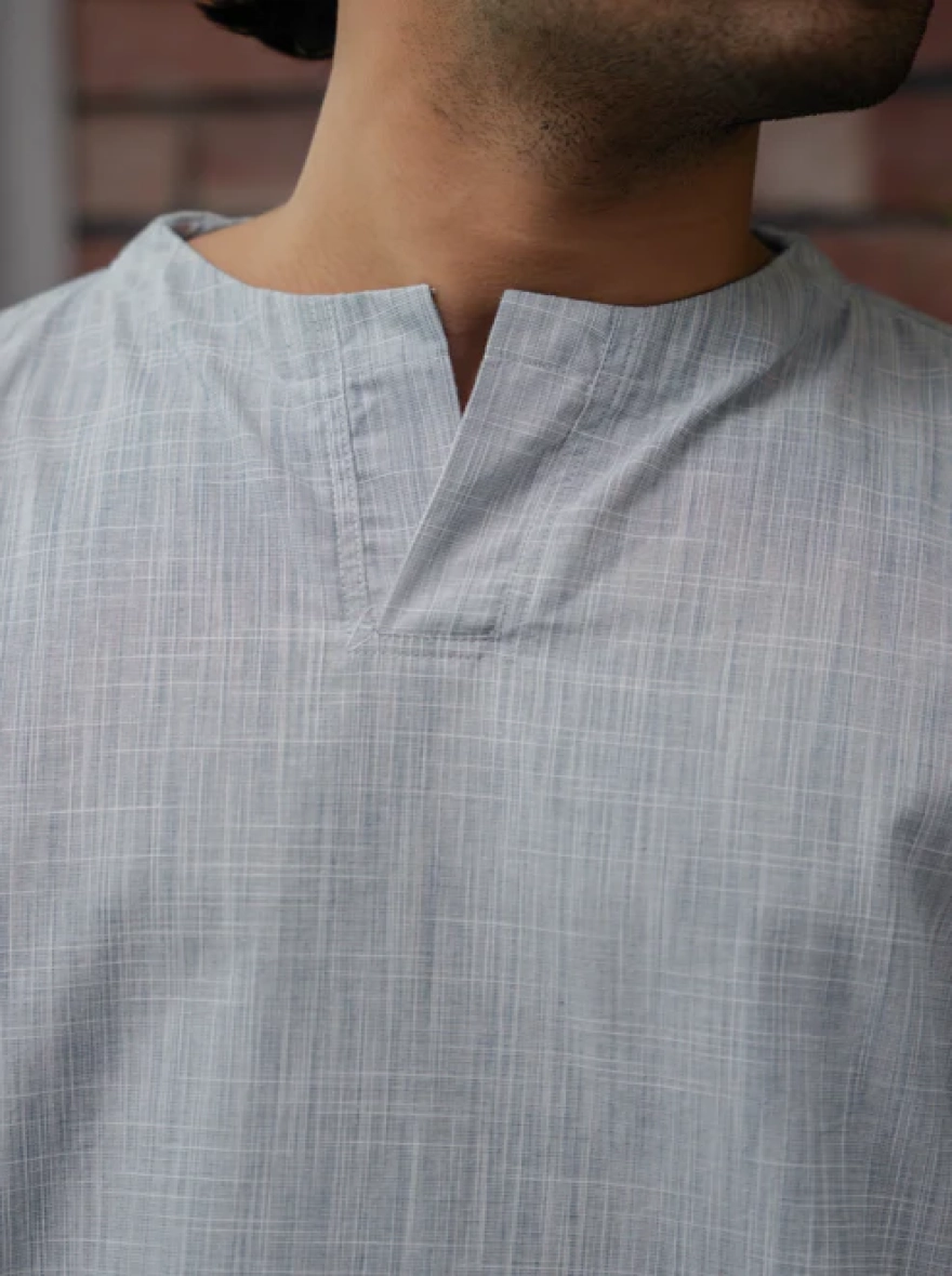 Kiyaan Khaadi Panjabi – Light Blue